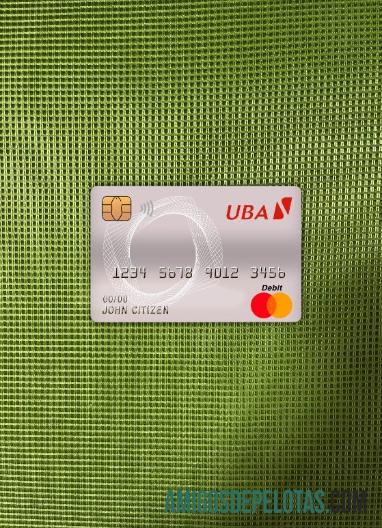 Camarões UBA Bank Master Cartão de Débito Photolook Front exemplo